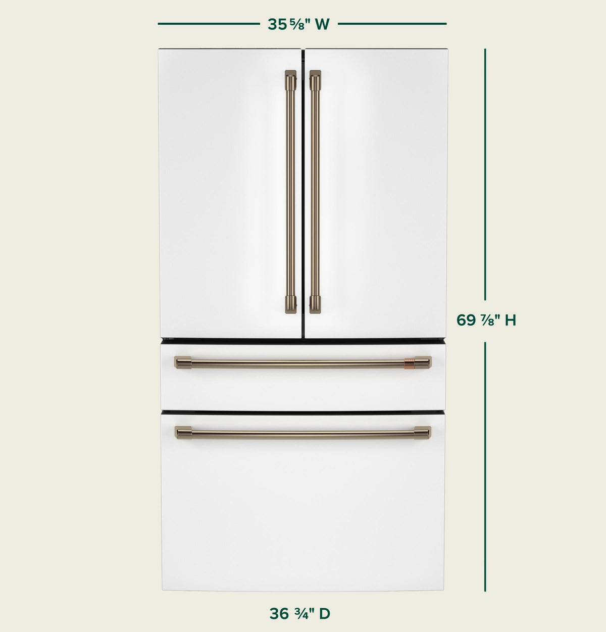 Café™ ENERGY STAR® 28.7 Cu. Ft. Smart 4-Door French-Door Refrigerator With Dual-Dispense AutoFill Pitcher