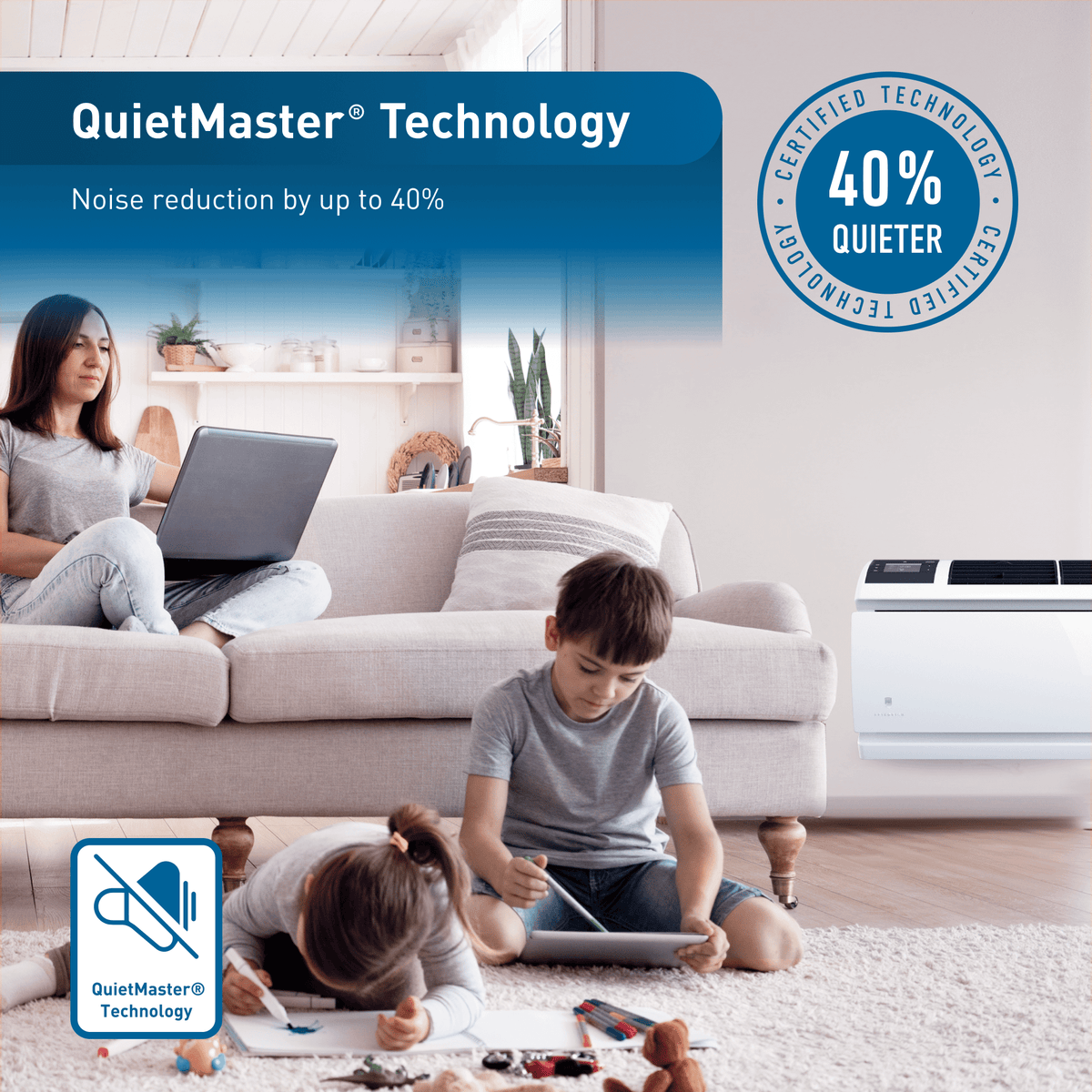 Friedrich WallMaster Inverter 12,000 BTU 230V Smart Through-the-Wall Air Conditioner - Cool Only