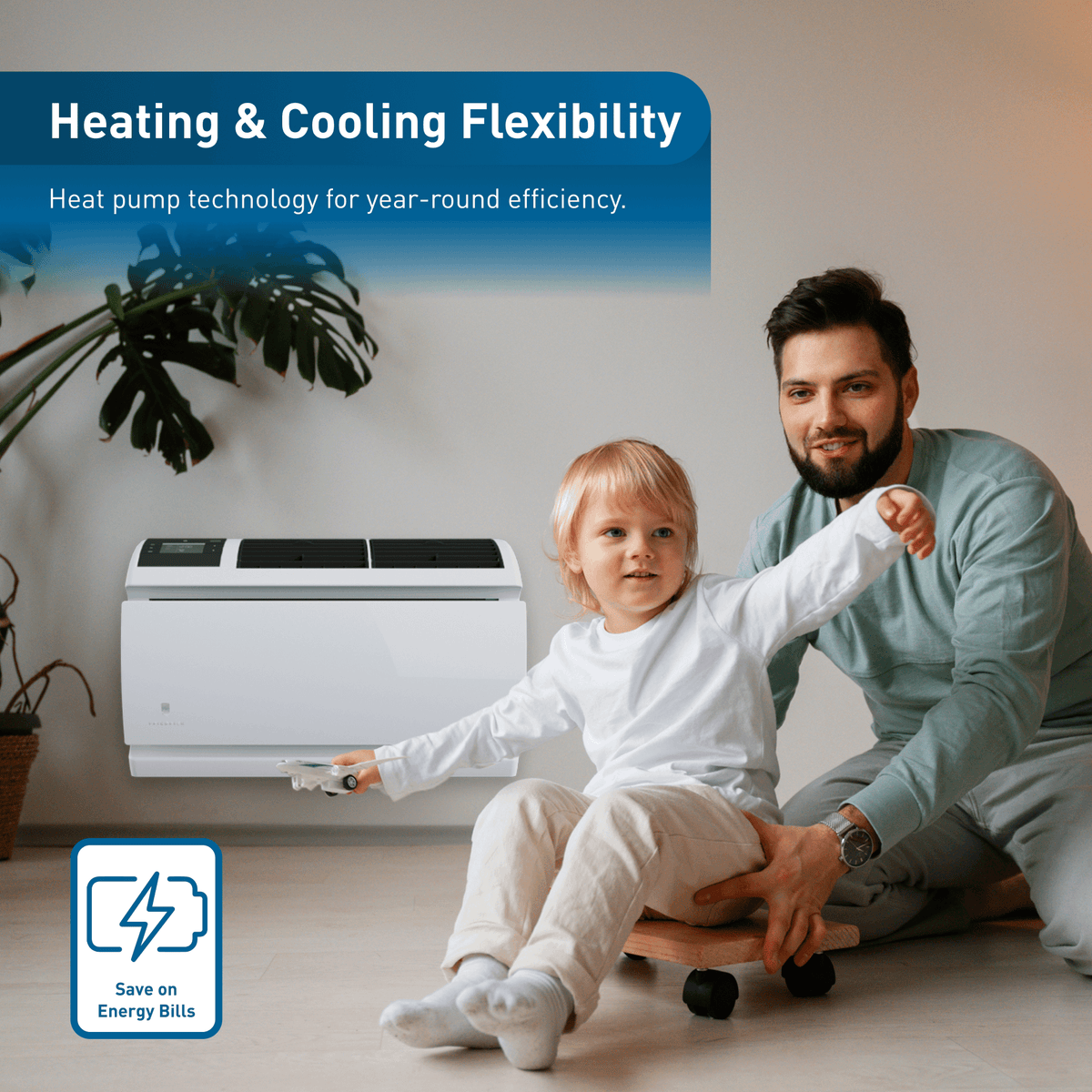 Friedrich WallMaster Inverter 14,000 BTU 230V Smart Through-the-Wall Air Conditioner with Heat Pump