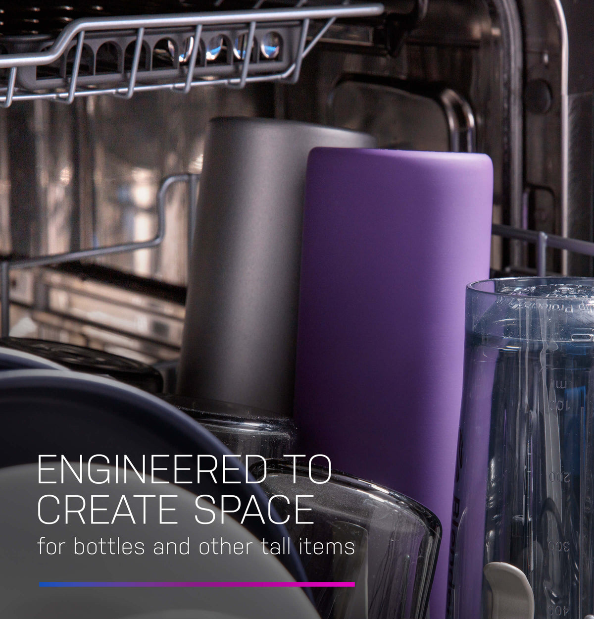 GE Profile™ ENERGY STAR® Fingerprint Resistant Top Control Stainless Interior Dishwasher with Microban™ Antimicrobial Technology