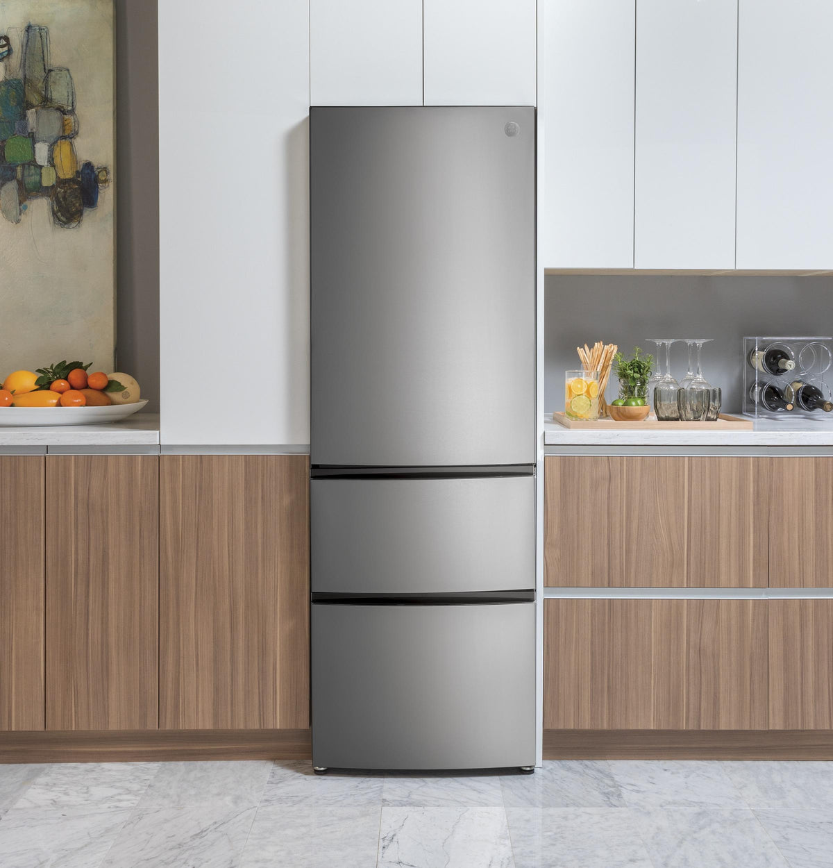 GE® ENERGY STAR® 11.9 Cu. Ft. Bottom-Freezer Refrigerator
