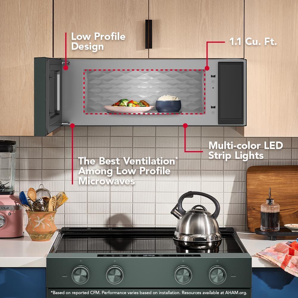 Smart Low Profile Microwave Hood Combination with Dual Fan Ventilation