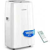 14000 BTU Portable Air Conditioner with Dehumidifier, Fan, Auto Swing & Remote Control