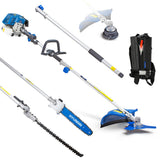5-in-1 Petrol Garden Multi Tool with Hedge Trimmer, Chainsaw & Brushcutter Attachments