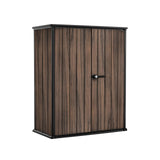 1400L Outdoor Storage Cabinet with Shelves & Weatherproof Vertical Design