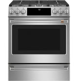 Café™ 30" Smart Slide-In, Front-Control, Gas Range with Convection Oven